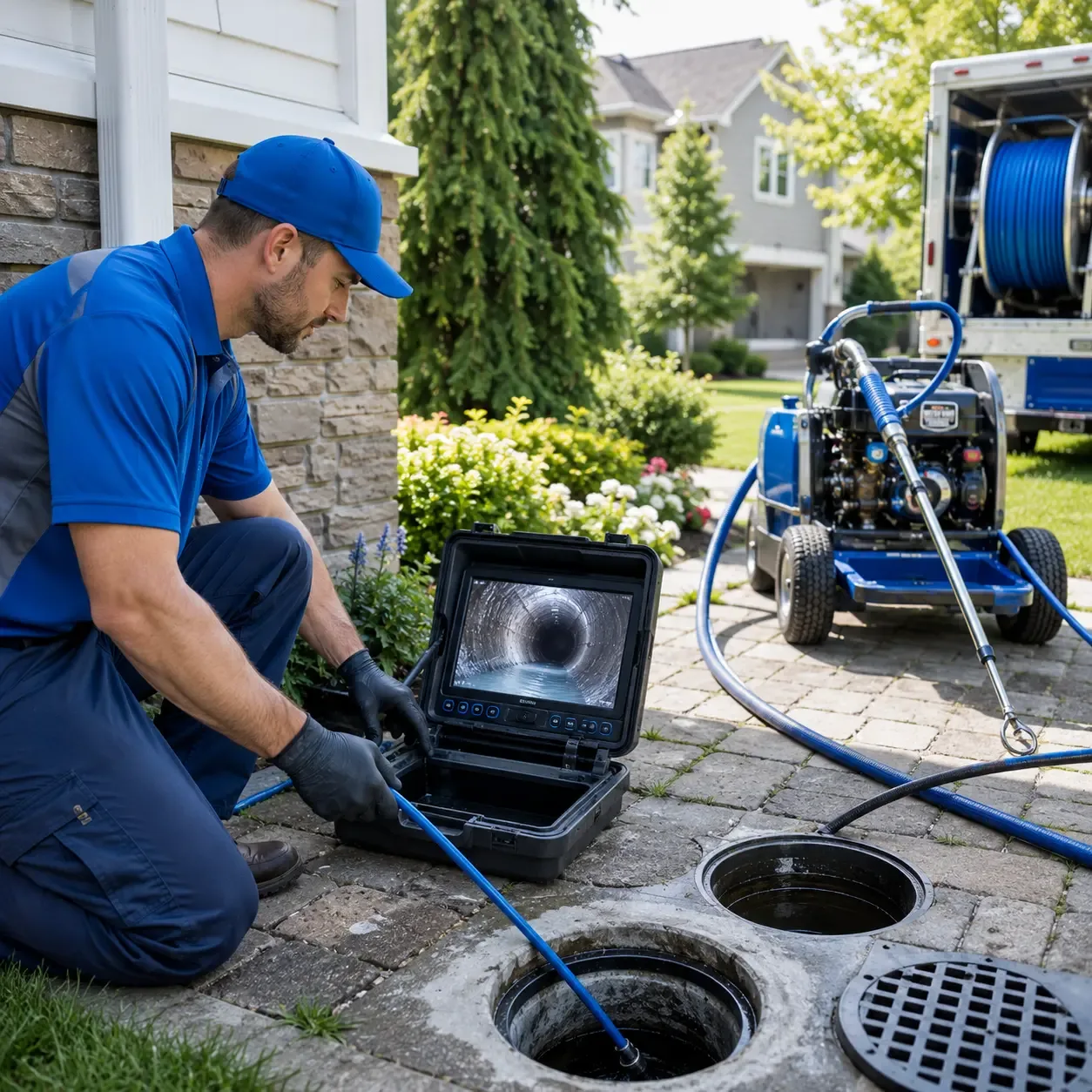Outdoor drain cleaning professionals serving Skandia, MI